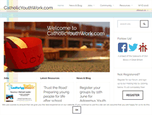 Tablet Screenshot of catholicyouthwork.com
